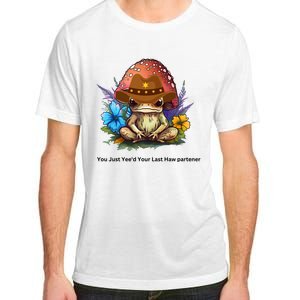 You Just Yeed Your Last Haw Partner. Cowboy Frog Meme Gift Idea. Adult ChromaSoft Performance T-Shirt