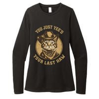 You Just YeeD Your Last Haw Western Cat Cowboy Womens CVC Long Sleeve Shirt