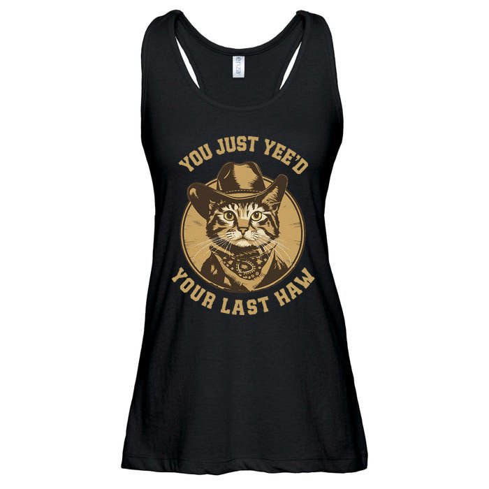 You Just YeeD Your Last Haw Western Cat Cowboy Ladies Essential Flowy Tank