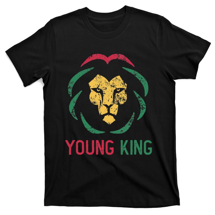 Young King African Lion Black History Month African T-Shirt