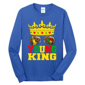 Young King African American 1865 Juneteenth Crown Gift Tall Long Sleeve T-Shirt