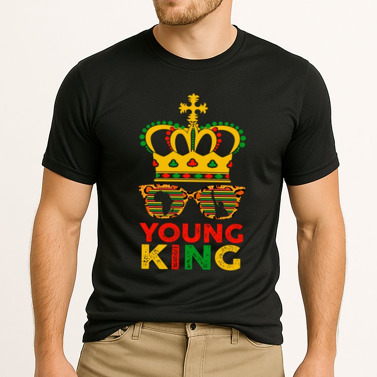 Young King Crown African American 1865 Junenth Cool Gift Cooling Performance Crew T-Shirt