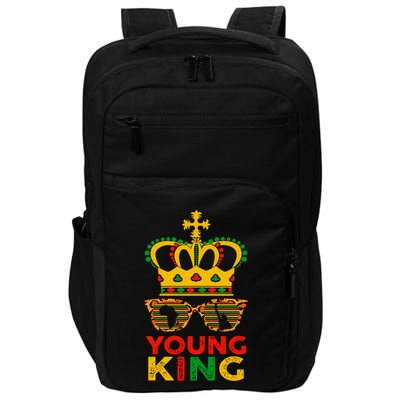 Young King Crown African American 1865 Junenth Cool Gift Impact Tech Backpack
