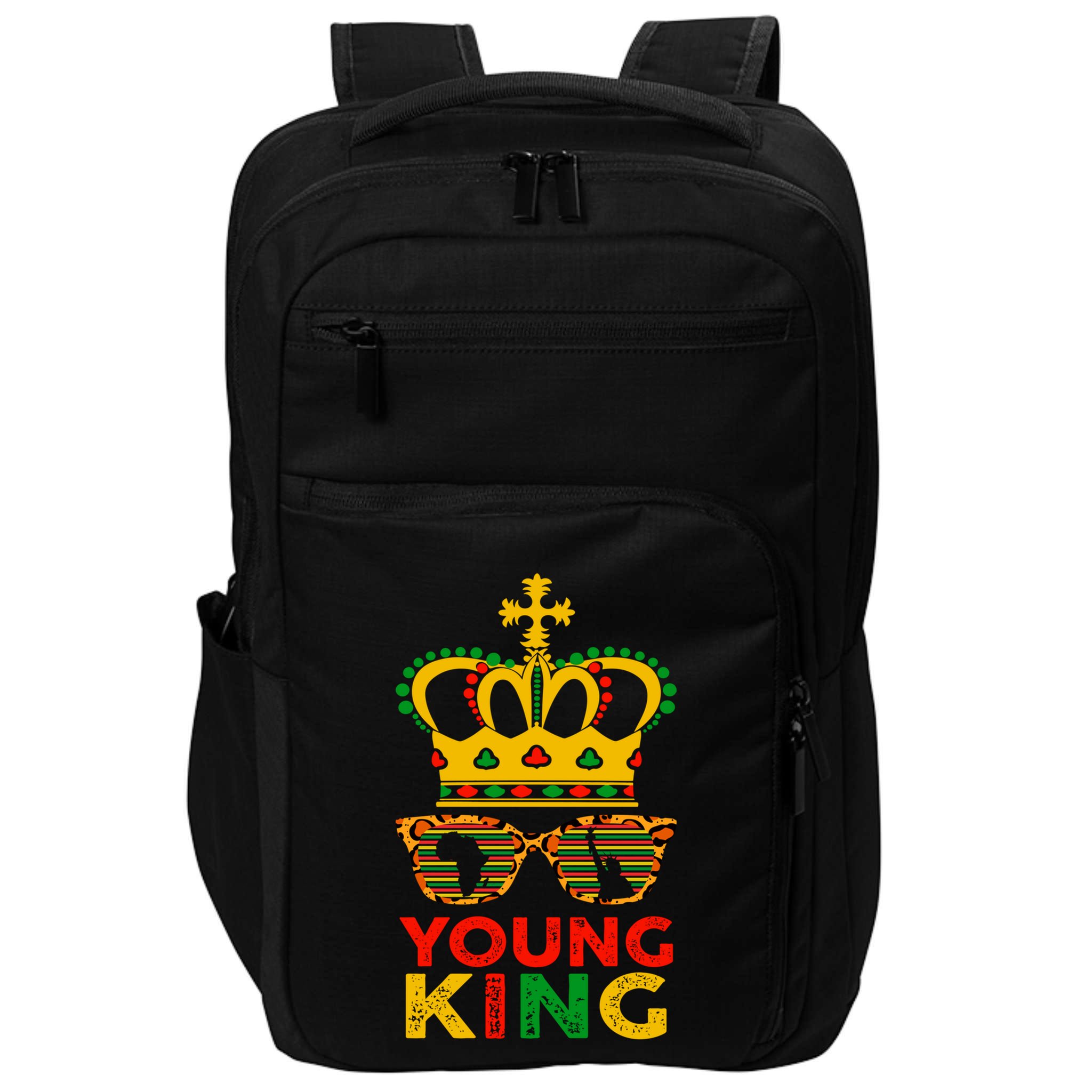 Young King Crown African American 1865 Junenth Cool Gift Impact Tech Backpack
