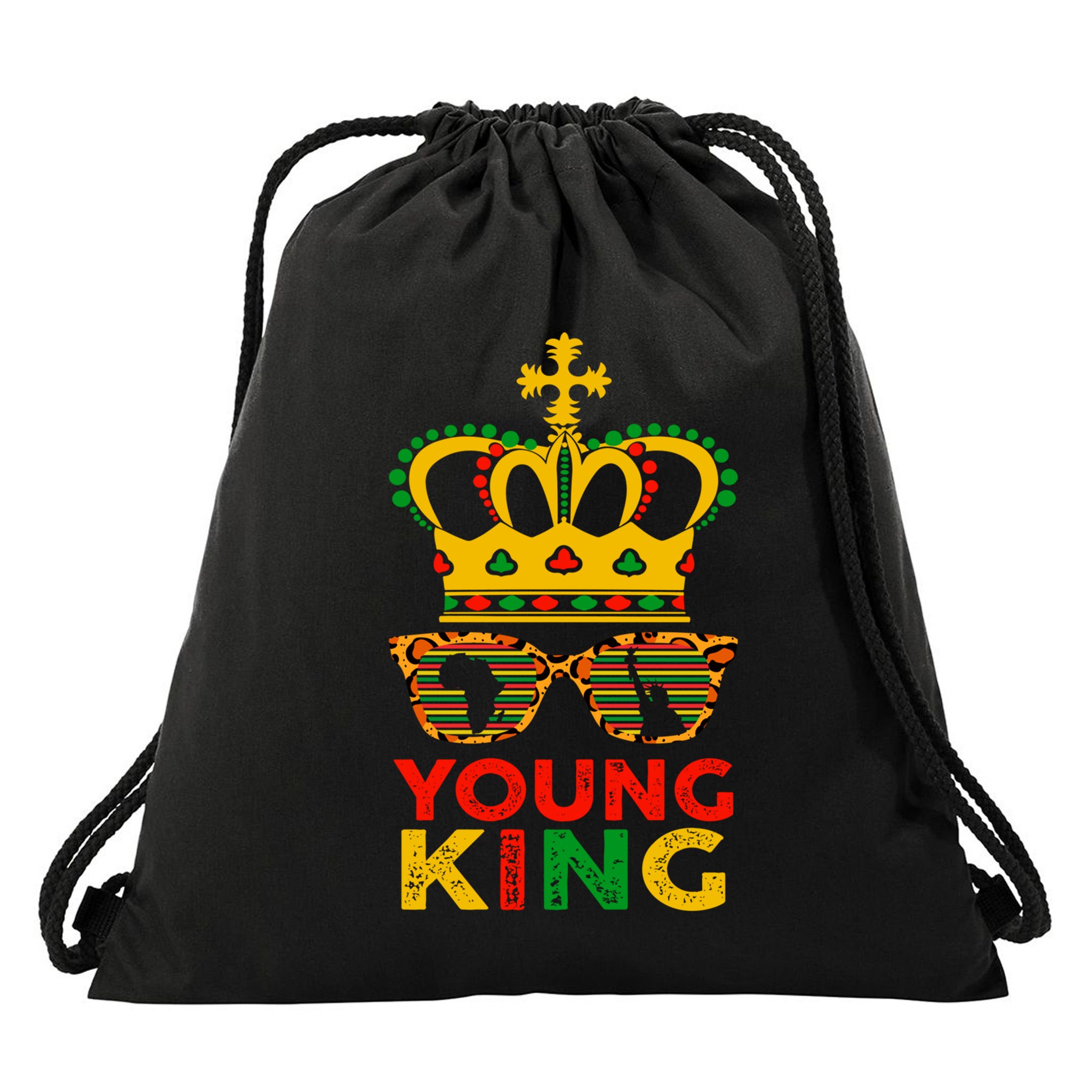 Young King Crown African American 1865 Junenth Cool Gift Drawstring Bag