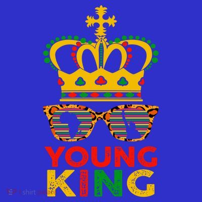 Young King Crown African American 1865 Junenth Cool Gift T-Shirt