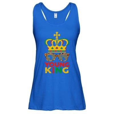 Young King Crown African American 1865 Junenth Cool Gift Ladies Essential Flowy Tank