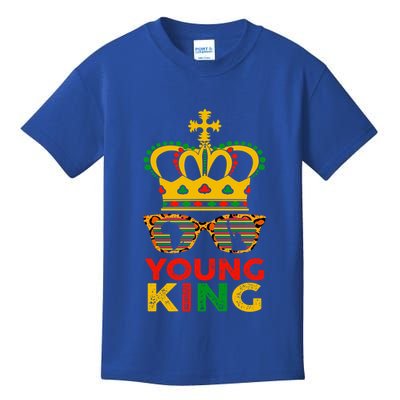 Young King Crown African American 1865 Junenth Cool Gift Kids T-Shirt