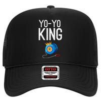 Yoyo King Crown Funny Yoyo Enthusiast Gift High Crown Mesh Back Trucker Hat