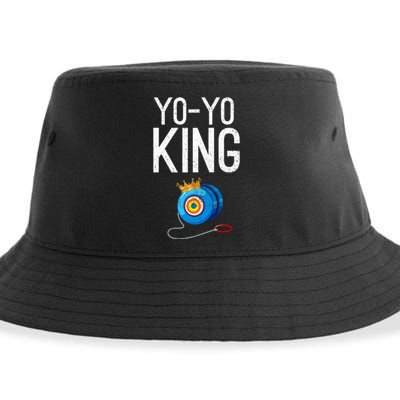 Yoyo King Crown Funny Yoyo Enthusiast Gift Sustainable Bucket Hat