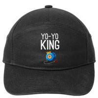 Yoyo King Crown Funny Yoyo Enthusiast Gift 7-Panel Snapback Hat