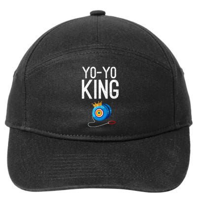 Yoyo King Crown Funny Yoyo Enthusiast Gift 7-Panel Snapback Hat