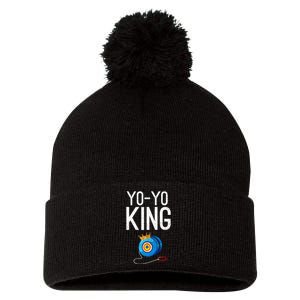 Yoyo King Crown Funny Yoyo Enthusiast Gift Pom Pom 12in Knit Beanie