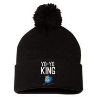 Yoyo King Crown Funny Yoyo Enthusiast Gift Pom Pom 12in Knit Beanie