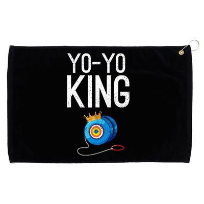 Yoyo King Crown Funny Yoyo Enthusiast Gift Grommeted Golf Towel