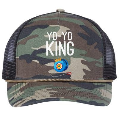 Yoyo King Crown Funny Yoyo Enthusiast Gift Retro Rope Trucker Hat Cap