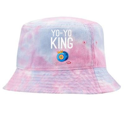 Yoyo King Crown Funny Yoyo Enthusiast Gift Tie-Dyed Bucket Hat