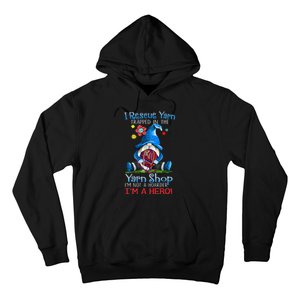 Yarn Knitting Crochet Hoarder Gnome Funny Gift Apparel Hoodie