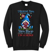 Yarn Knitting Crochet Hoarder Gnome Funny Gift Apparel Sweatshirt