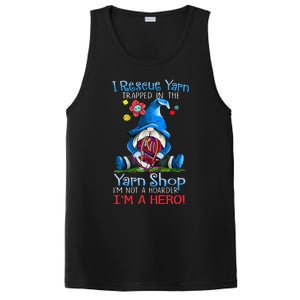 Yarn Knitting Crochet Hoarder Gnome Funny Gift Apparel PosiCharge Competitor Tank