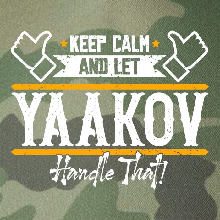 Yaakov Keep Calm And Let Yaakov Handle That Gift Legacy Tie Dye Trucker Hat