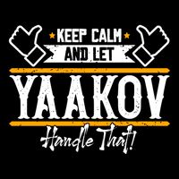 Yaakov Keep Calm And Let Yaakov Handle That Gift 7-Panel Snapback Hat