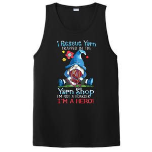 Yarn Knitting Crochet Hoarder Gnome Funny Gift Apparel PosiCharge Competitor Tank