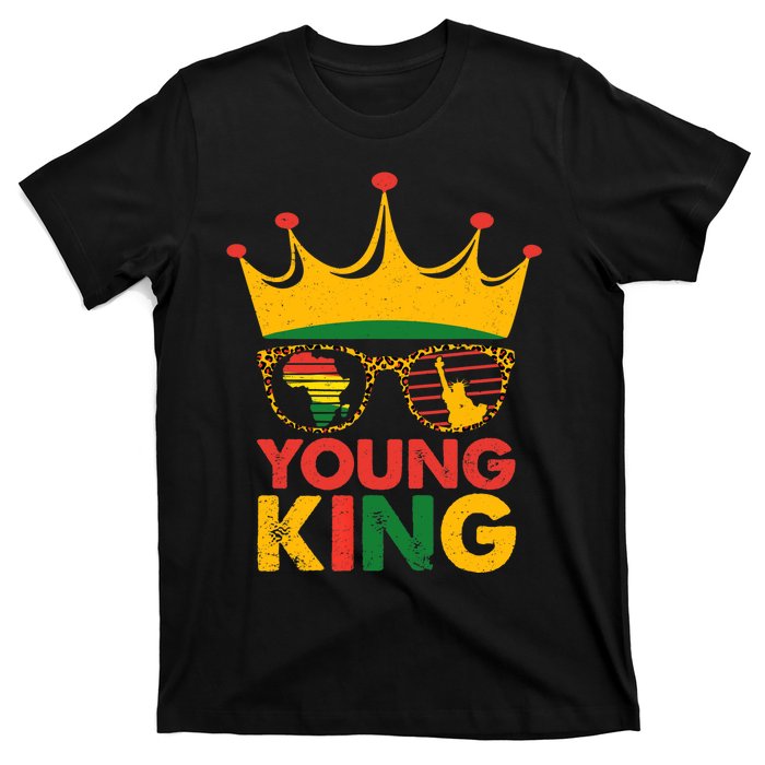 Young King Crown African American Boy 1865 Juneteenth T-Shirt