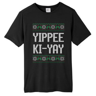 Yippee kiyay  funny Christmas  Tall Fusion ChromaSoft Performance T-Shirt