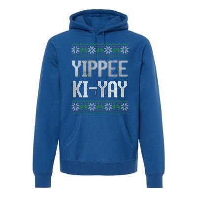 Yippee kiyay  funny Christmas  Premium Hoodie