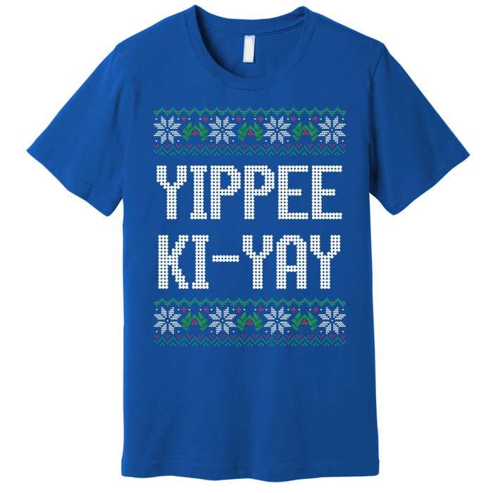 Yippee kiyay  funny Christmas  Premium T-Shirt