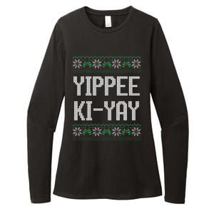 Yippee kiyay  funny Christmas Womens CVC Long Sleeve Shirt