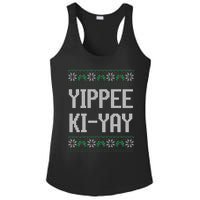 Yippee kiyay  funny Christmas Ladies PosiCharge Competitor Racerback Tank