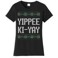 Yippee kiyay  funny Christmas Women's T-Shirt