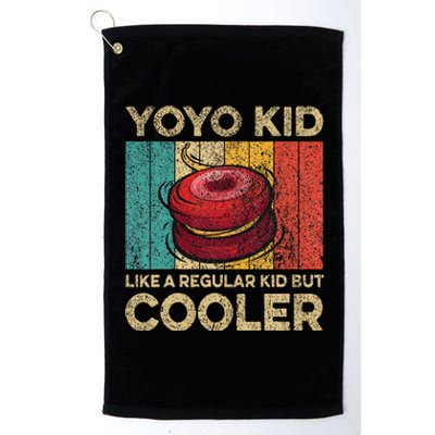 Yoyo Ki.D Funny Vintage Yoyo Lovers Platinum Collection Golf Towel