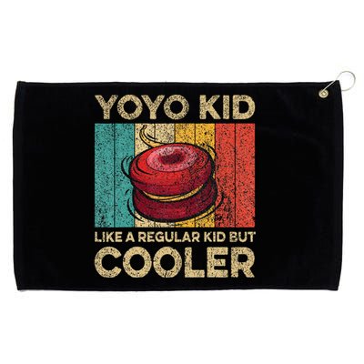 Yoyo Ki.D Funny Vintage Yoyo Lovers Grommeted Golf Towel