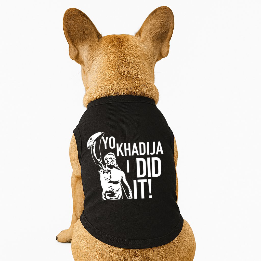 Yo Khadija I Did It Doggie Tank