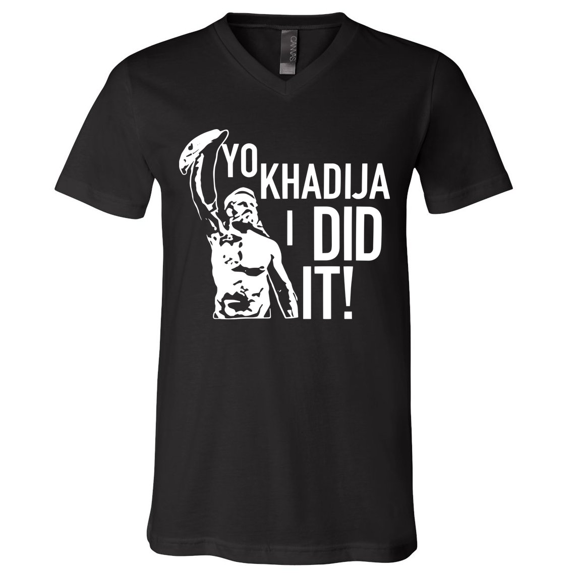 Yo Khadija I Did It V-Neck T-Shirt