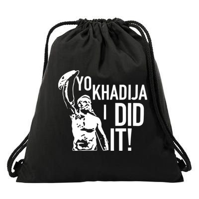 Yo Khadija I Did It Drawstring Bag