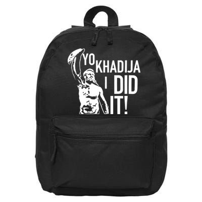 Yo Khadija I Did It 16 in Basic Backpack