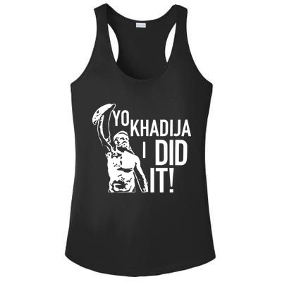 Yo Khadija I Did It Ladies PosiCharge Competitor Racerback Tank