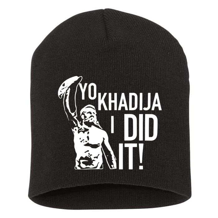 Yo Khadija I Did It Short Acrylic Beanie