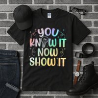 You Know It Now Show It Testing Day Teacher Tall T-Shirt