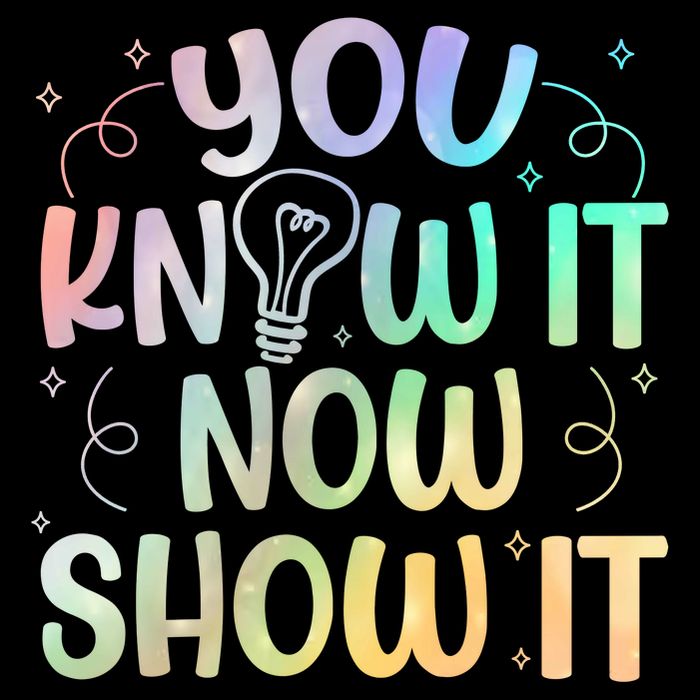 You Know It Now Show It Testing Day Teacher Drawstring Bag