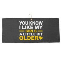 You Know I Like My Girl A Little Bit Older Large Microfiber Waffle Golf Towel
