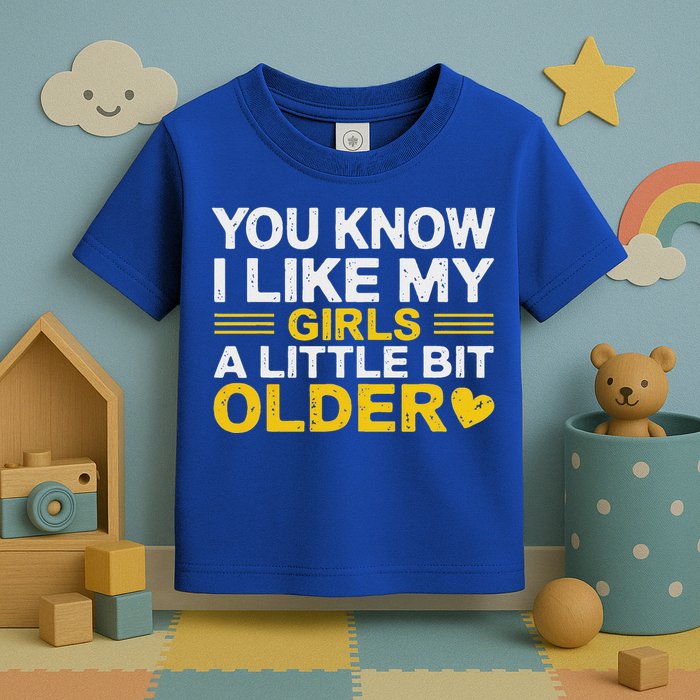 You Know I Like My Girl A Little Bit Older Toddler T-Shirt