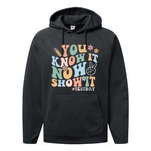 You Know It Now Show It Test Day Performance Fleece Hoodie