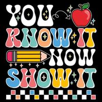 You Know It Now Show It Testing Day Teacher Life Hooded Wearable Blanket