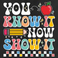 You Know It Now Show It Testing Day Teacher Life Microfiber Hand Towel