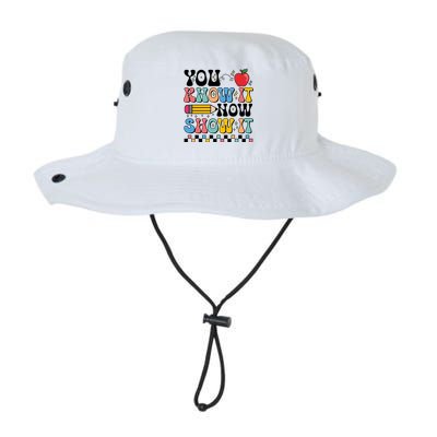 You Know It Now Show It Testing Day Teacher Life Legacy Cool Fit Booney Bucket Hat